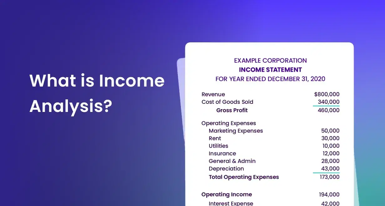 What is Income Analysis?
