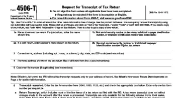 IRS Tax Form 4506-T logo