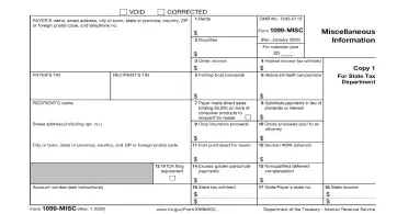 IRS Tax Form 1099