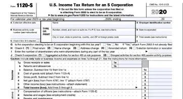 IRS Tax Form 1120